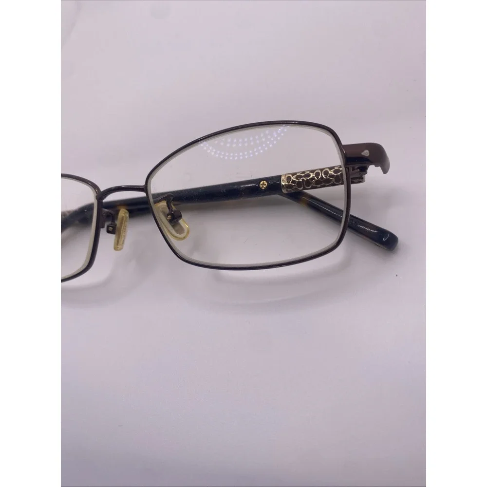Coach Eyeglasses FRAMES ONLY Gertie 51-16-135 Brown Tortoise 383 - Picture 2 of 16